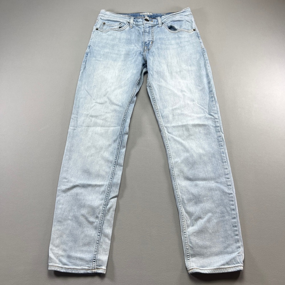 Goodfellow & Co Athletic Jeans Men 30x32 Blue Denim Cotton Total Flex Light Wash